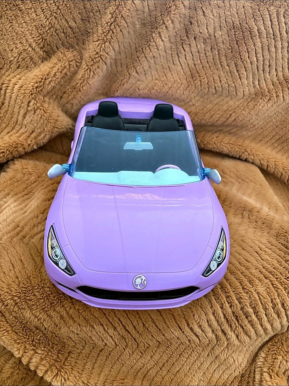 Barbie Purple Convertible Car Purple Ride-On Toy Car